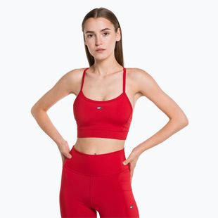 Biustonosz treningowy Tommy Hilfiger Essentials Low Int red
