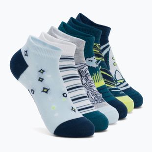 Skarpety dziecięce SKECHERS 1/2 Terry Low Cut 6 par teal