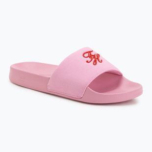 Klapki damskie Tommy Hilfiger Script Pool rose petal