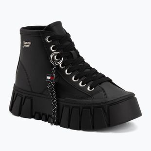 Buty damskie Tommy Jeans Platform Sneaker Leather Mc black