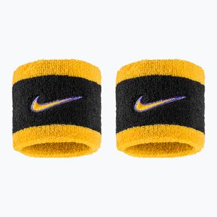Frotki na nadgarstek Nike Swoosh Classic Wristbands 2 szt. black/court purple/university gold