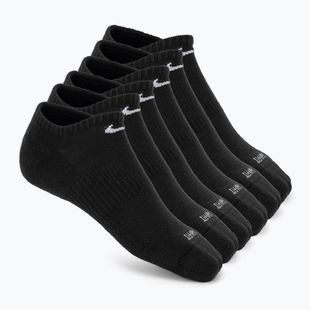 Skarpety męskie Nike Everyday Plus Cushioned No Show 6 par black/white