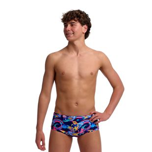 Bokserki kąpielowe chłopięce Funky Trunks Sidewinder Trunks blast buddies
