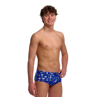 Bokserki kąpielowe chłopięce Funky Trunks Sidewinder Trunks scratchy
