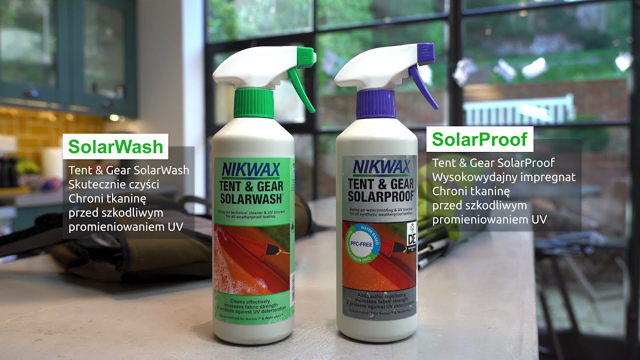 Impregnat do namiotów i sprzętu z ochroną UV Nikwax Tent & Gear SolarProof 1000 ml