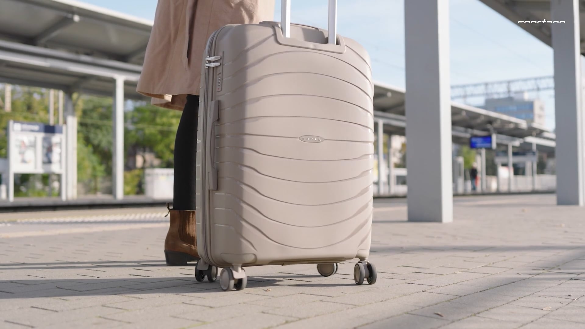 Walizka podróżna duża KADVA Brava 115 l beżowa