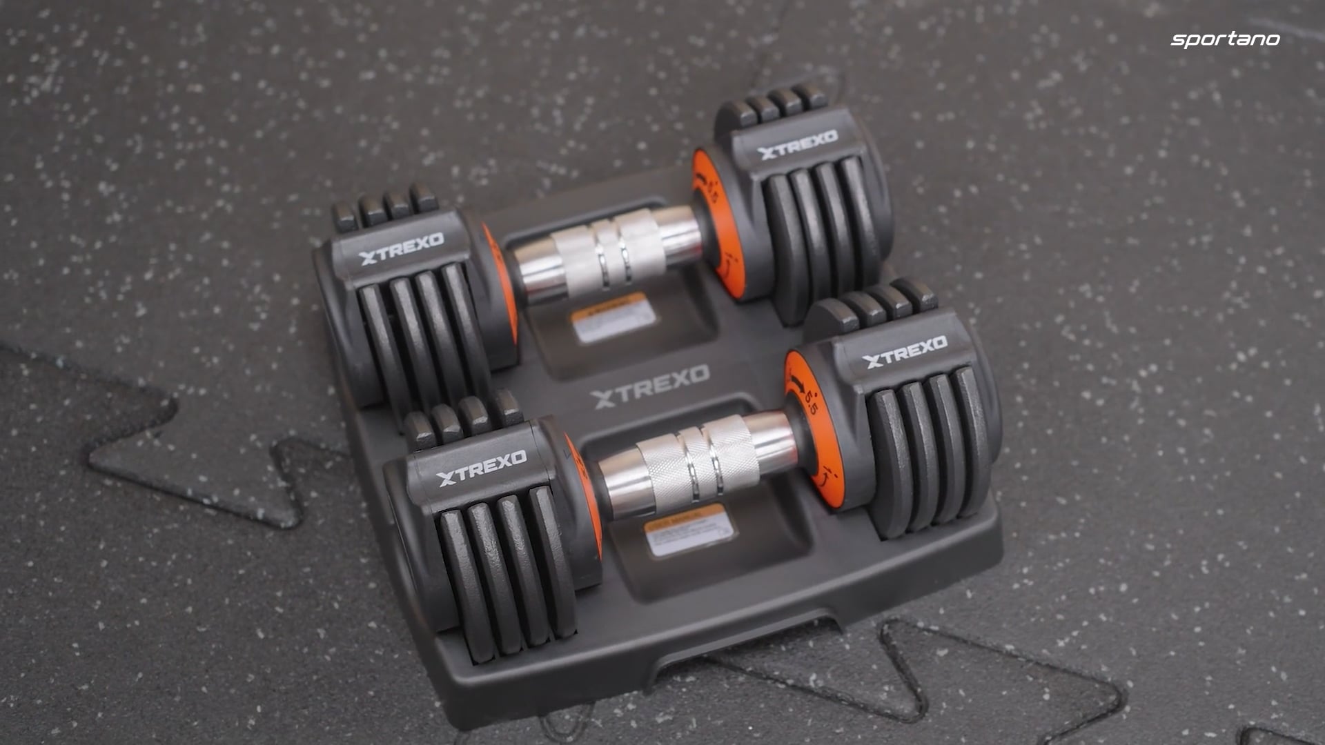 Zestaw hantli regulowanych XTREXO 2 x 5,75 kg czarny