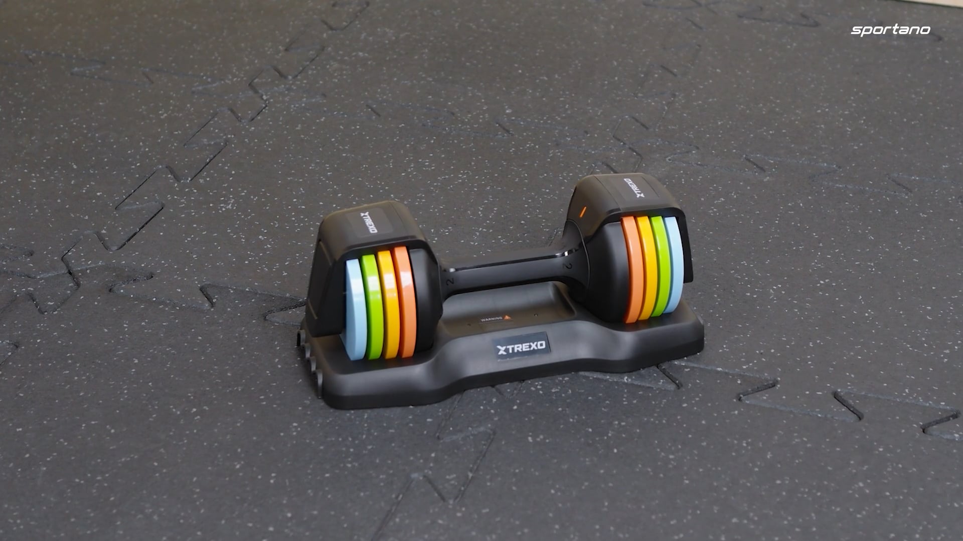 Hantel regulowany XTREXO 11,5 kg multicolor
