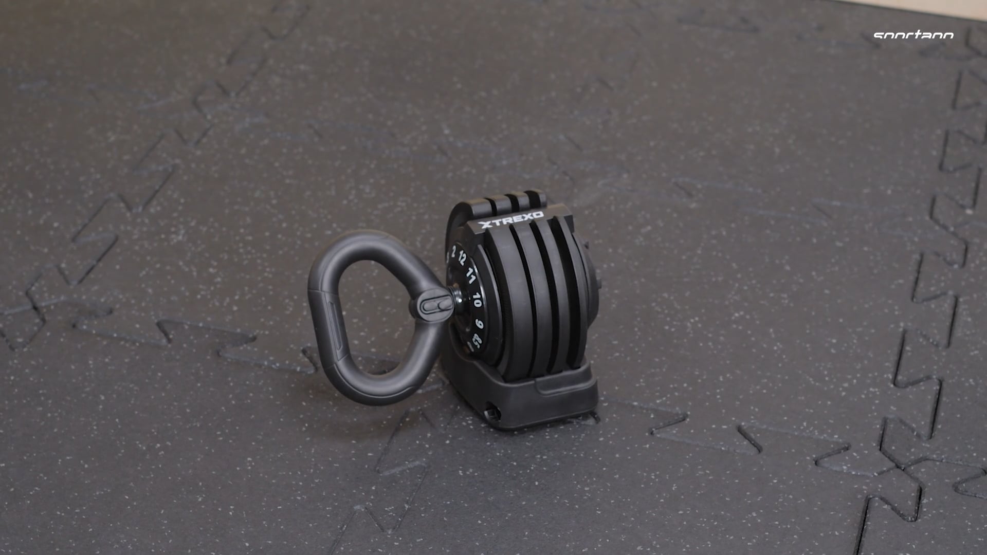Kettlebell regulowany XTREXO TXO-B4W004 12 kg czarny