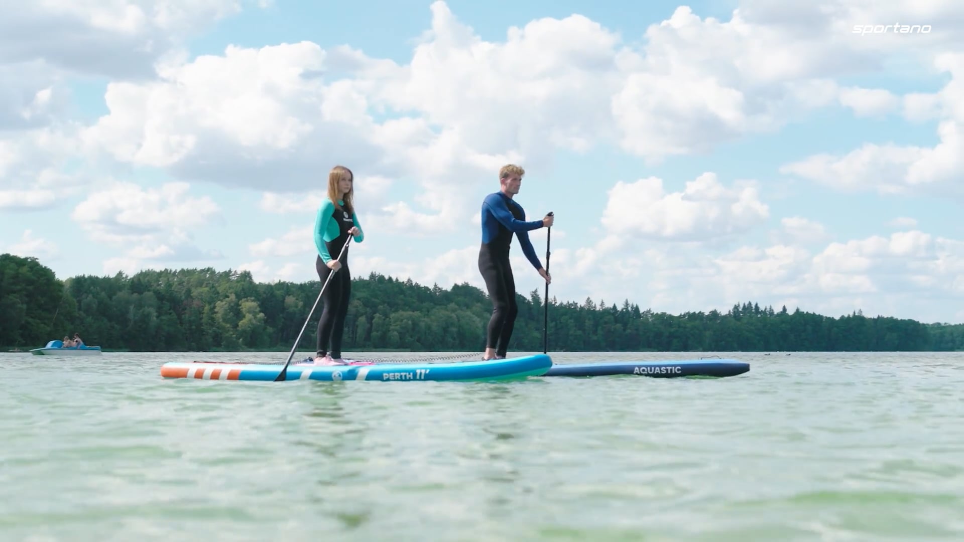 Deska SUP AQUASTIC Touring 12'6" pomarańczowy