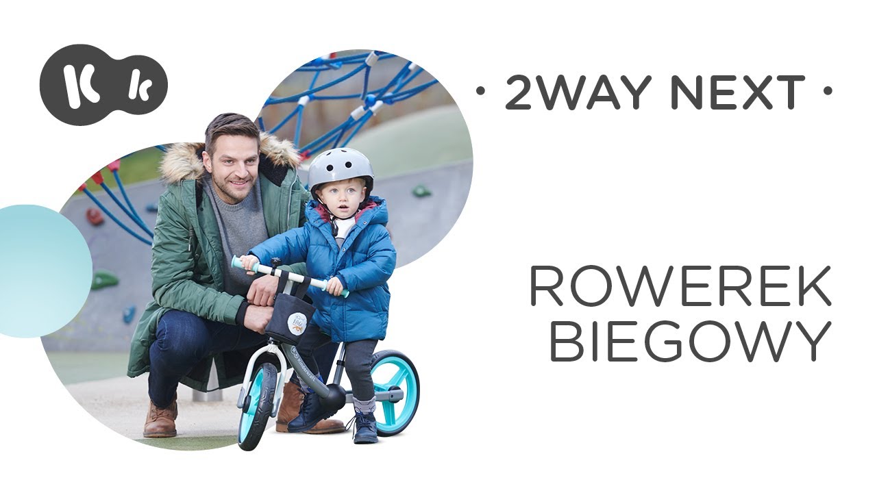 Rowerek biegowy Kinderkraft 2Way Next rose pink