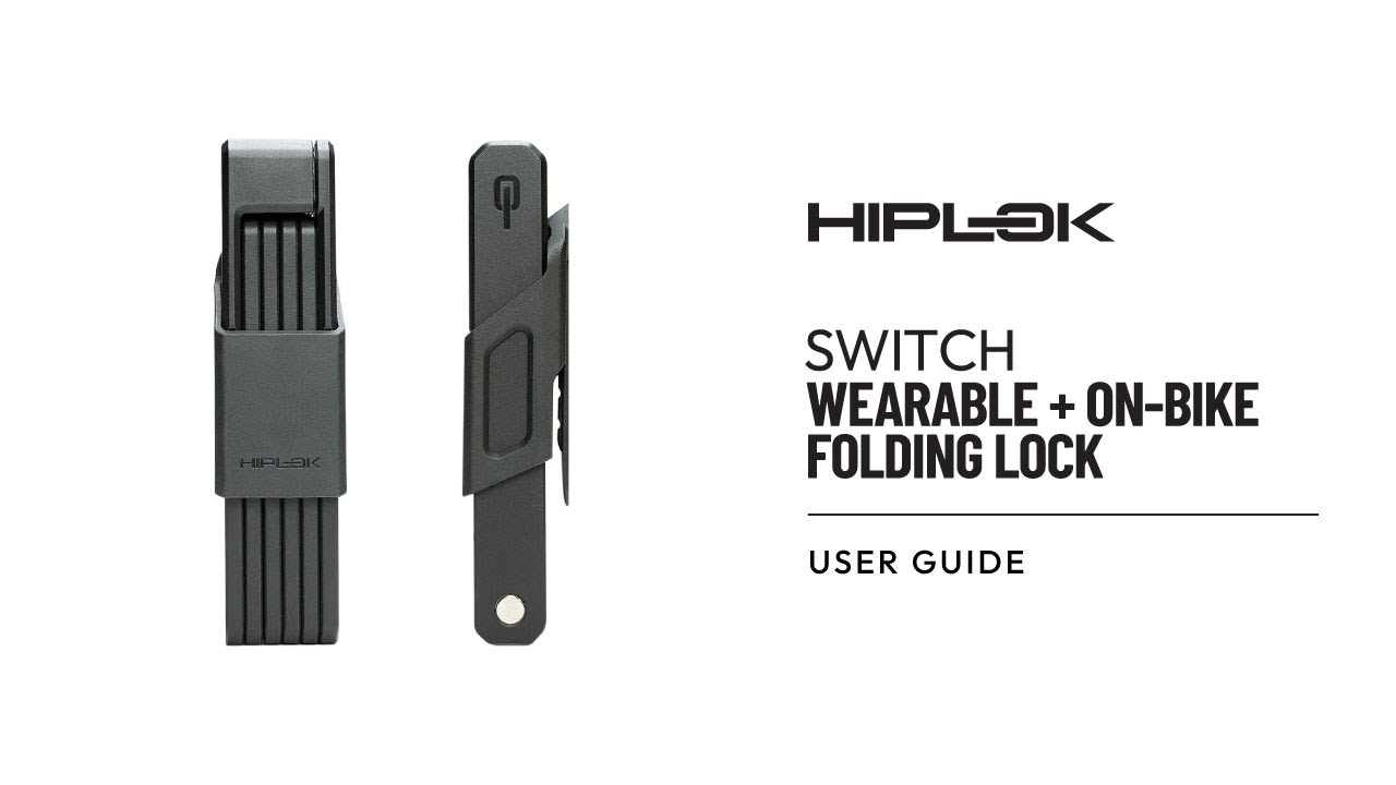 Zapięcie rowerowe Hiplok Switch black