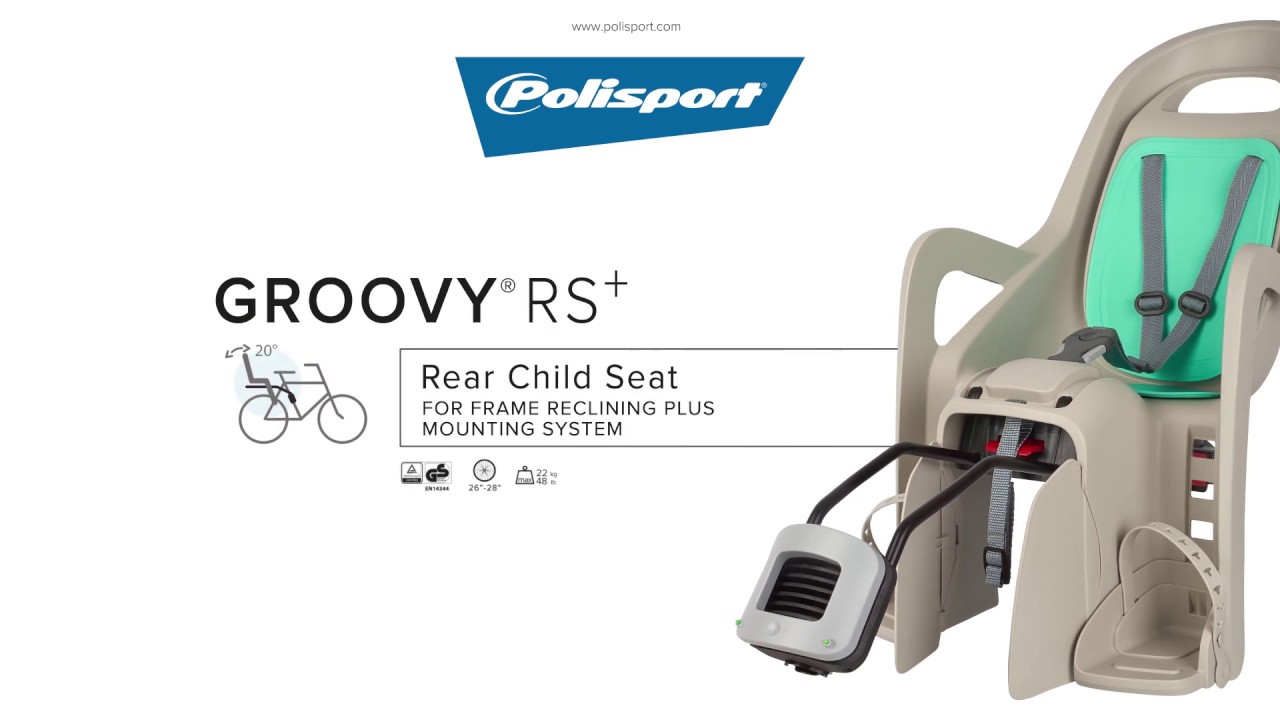 Fotelik rowerowy Polisport Groovy RS+ dark green/cream