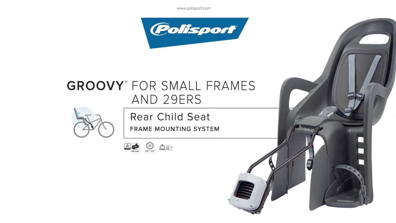 Fotelik rowerowy Polisport Groovy Maxi FF 29 black/dark grey