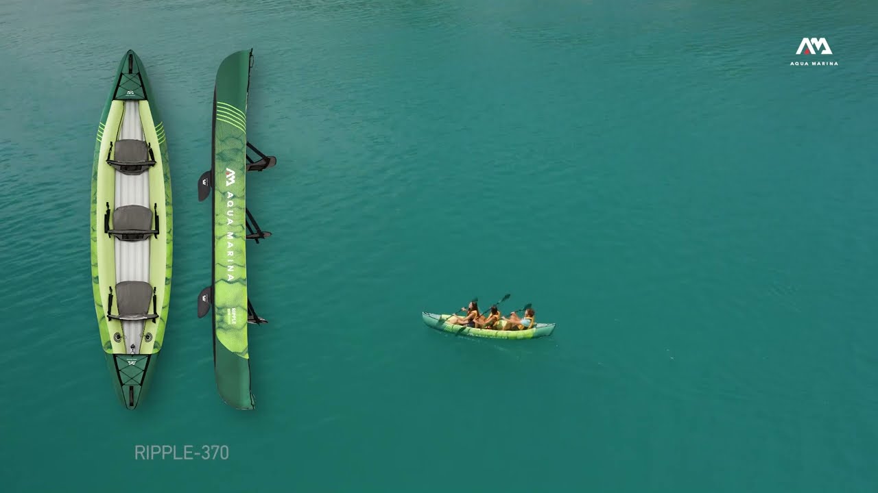Kajak pompowany 3-osobowy Aqua Marina Ripple Recreational Canoe 12'2" 370 cm