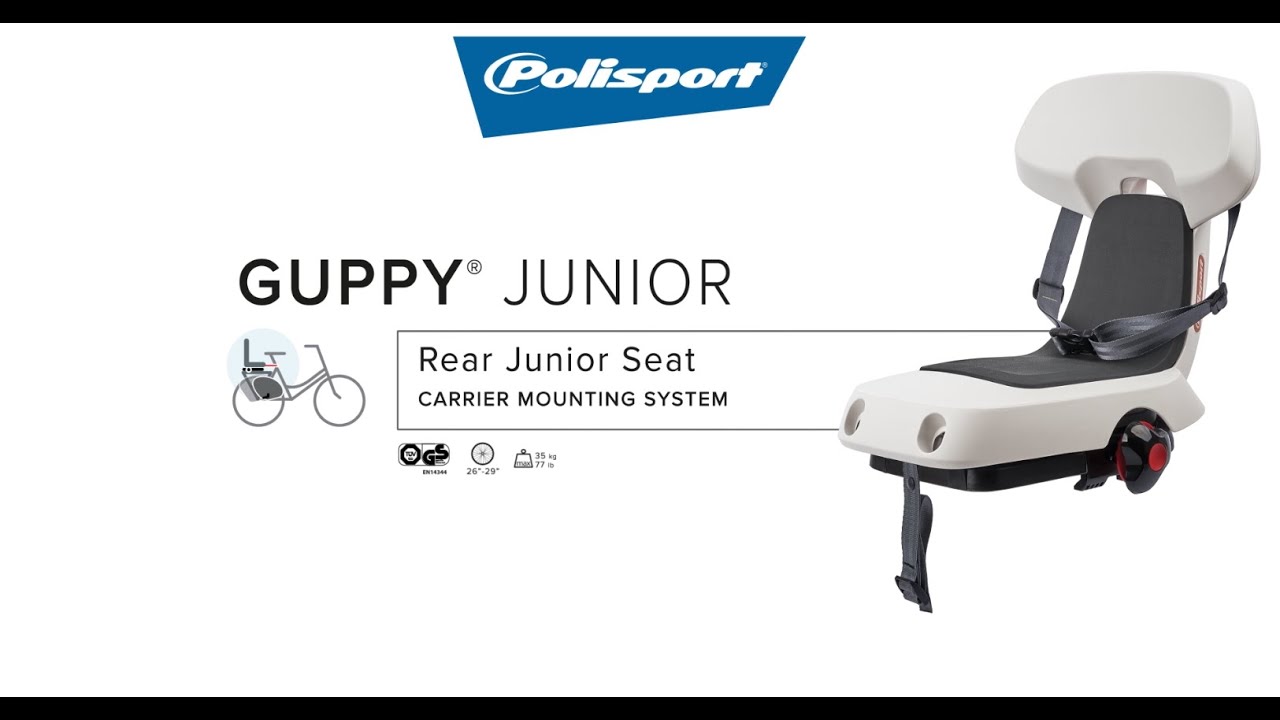 Fotelik rowerowy Polisport Guppy Junior CFS cool light/dark