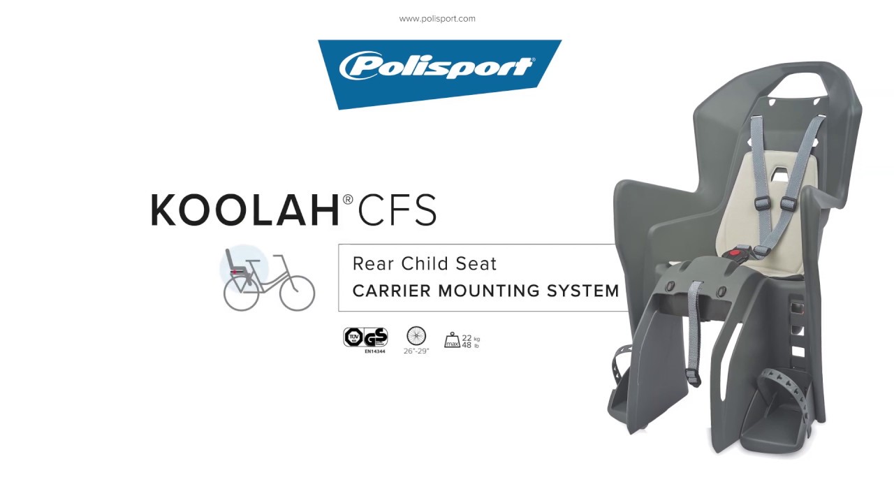 Fotelik rowerowy Polisport Koolah CFS brown/green
